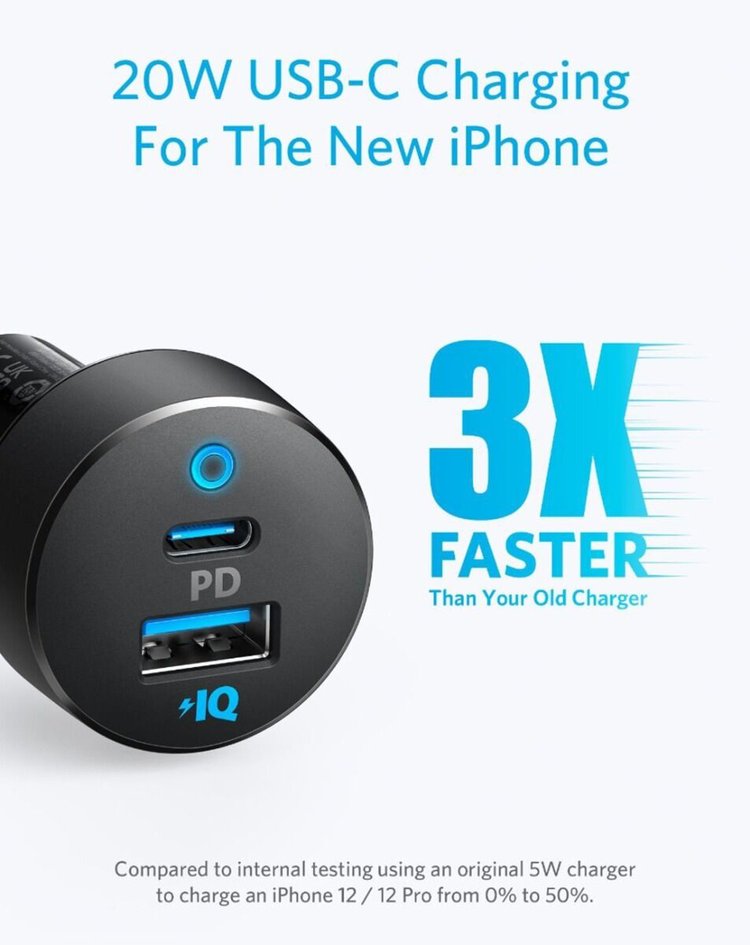 ANKER - Powerdrive PD+ 2 35W Vehicle Charger