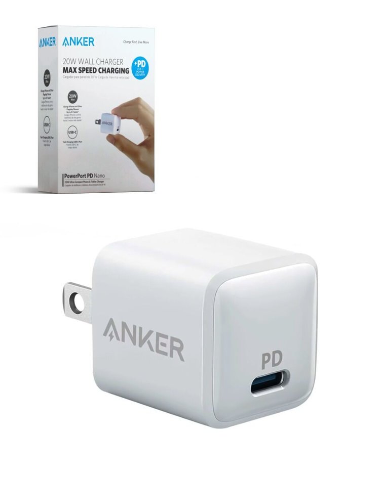 ANKER - Powerport PD Nano 20W High Speed USB-C Fast Wall Charger