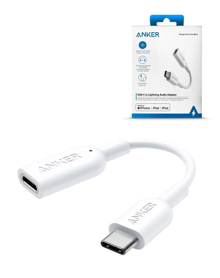 ANKER - USB-C To Lightning Female Audio Adapter